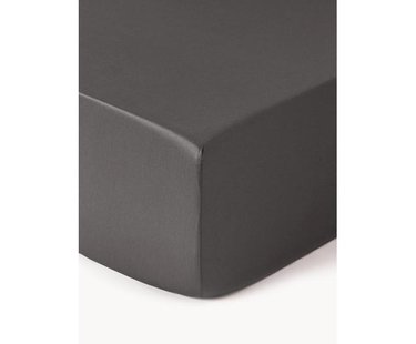 Katoensatijnen hoeslaken Premium