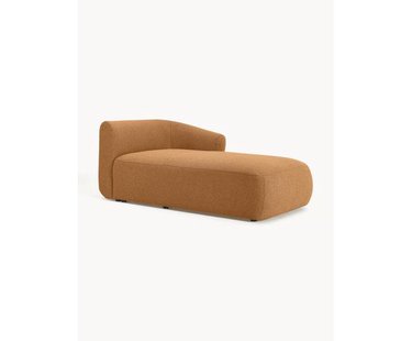 Chaise longue hoekmodule Sofia uit boucl&eacute;
