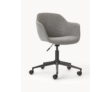 Gestoffeerde bureaustoel Fiji met smalle zitvlak