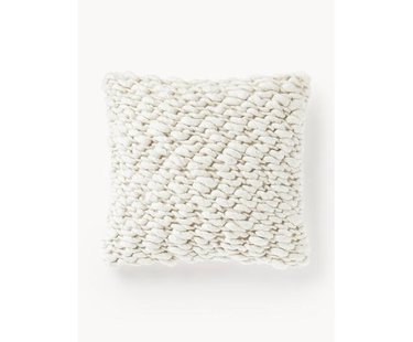 Handgemaakte grofgebreide kussenhoes Belen