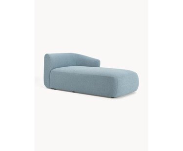 Chaise longue hoekmodule Sofia uit boucl&eacute;