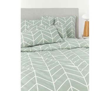 Katoenen dekbedovertrek Mirja met patroon