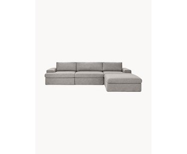 Modulaire bank Russell (4-zits) met poef (links/rechts)