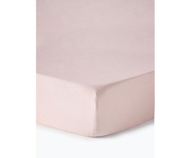 Topper hoeslaken Airy, gewassen linnen