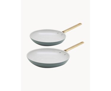 Set van 2 braadpannen Padova met antiaanbaklaag