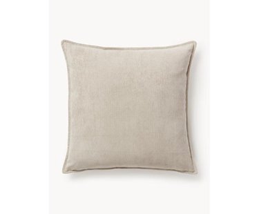 Groot corduroy bankkussen Lennon, 60 x 60 cm