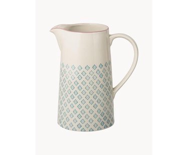 Handbeschilderde waterkan Patrizia, 2 L