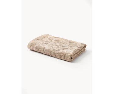 Handdoek Leaf met hoog-laag patroon, in verschillende formaten