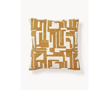 Kussenhoes Fran met chenille borduurwerk