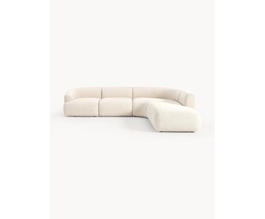 Modulaire boucl&eacute; hoekbank Sofia (4 zits)