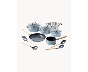 Kookset Mayflower met antiaanbaklaag, 10-delig