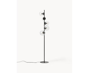 Vloerlamp Casey van glas