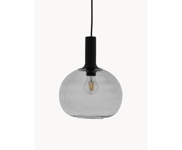 Kleine hanglamp Alton van rookglas