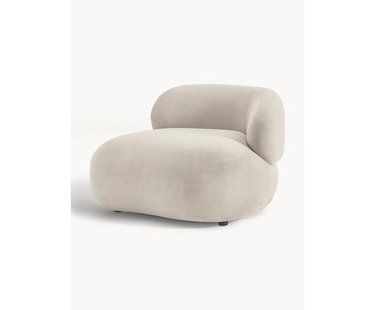 Niervormige loungefauteuil Alba