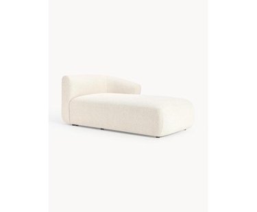 Chaise longue hoekmodule Sofia uit boucl&eacute;
