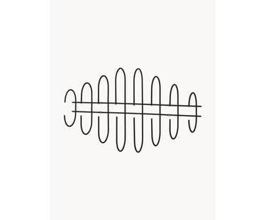 Metalen wandkapstok Moveo