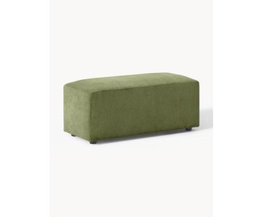 Corduroy poef Melva, B 99 x D 42 cm