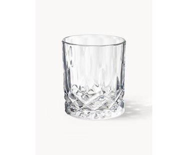 Glazen George met kristalreli&euml;f, 4 stuks