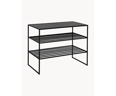 Metalen schoenenrek Bankje