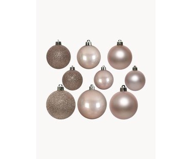Breukvaste kerstballen Mona, set van 30
