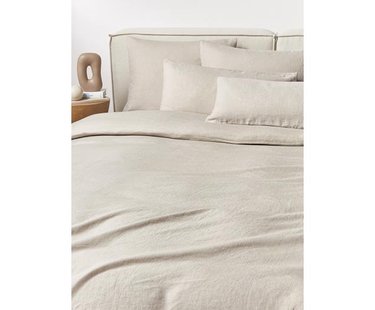 Gewassen linnen dekbedovertrek Airy