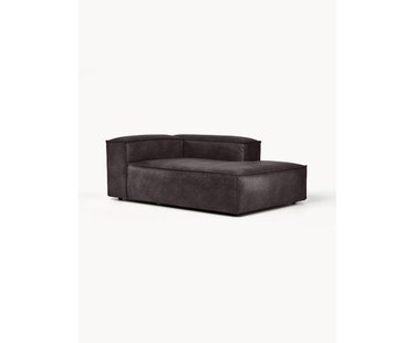 Chaise longue hoekmodule Lennon van gerecycled leer
