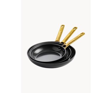 Braadpannen Padova met antiaanbaklaag, set van 3