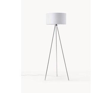 Tripod vloerlamp Cella met stoffen lampenkap
