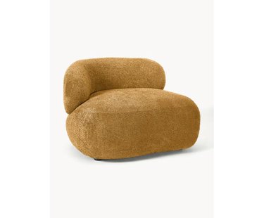Loungefauteuil Alba uit teddy-boucl&eacute;