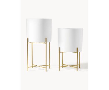 Plantenpotten Mina van metaal, set van 2