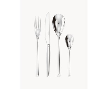 Hoogglans gepolijste bestekset H-Art, 6 personen (24-delig)