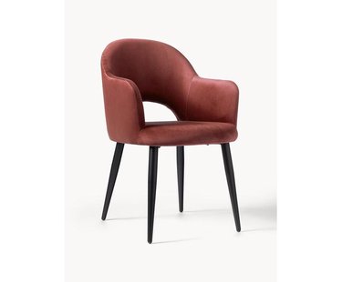 Fluwelen armstoel Rachel