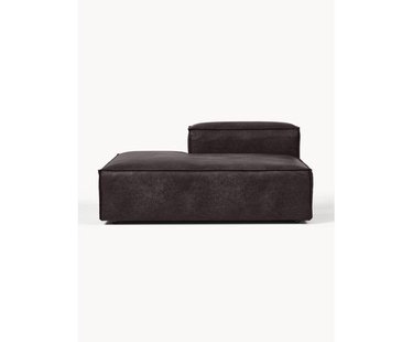Chaise longue module Lennon van gerecycled leer
