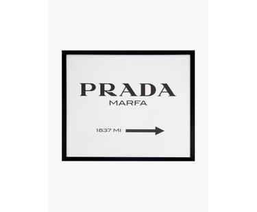 Ingelijste digitale print Prada Marfa