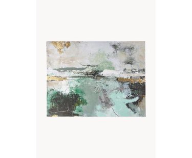 Handbeschilderde canvasprint Hillside