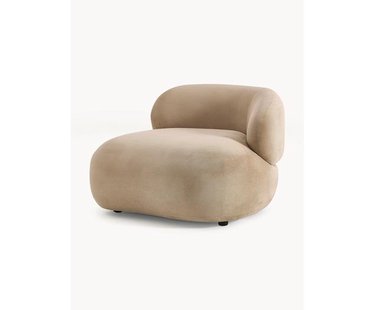 Niervormige loungefauteuil Alba