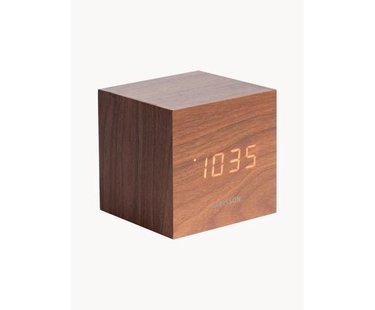 LED wekker Cube met USB-aansluiting