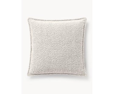Grote boucl&eacute; bankkussen Lennon, 60 x 60 cm