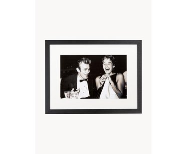 Ingelijste fotoprint Pier Abgeli en James Dean