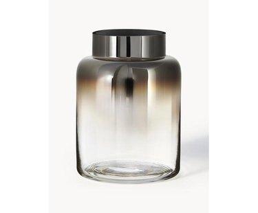 Mondgeblazen glazen vaas Uma, H 20 cm