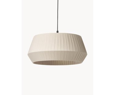 Klassieke hanglamp Dicte van geplooide stof