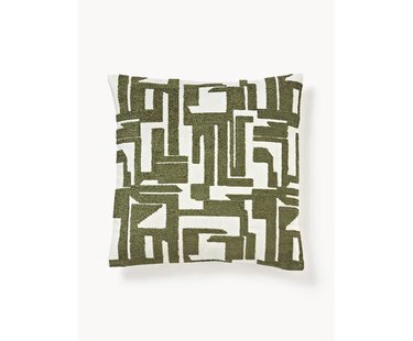 Kussenhoes Fran met chenille borduurwerk