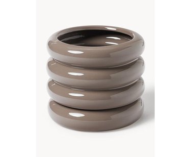 Kleine plantenpot Rudi van keramiek, H 16 cm