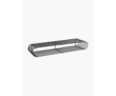 Metalen wandrek Curva, B 80 cm