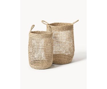 Opbergmanden Ilyas van zeegras, 2-delig