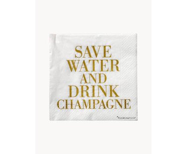 Papieren servetten Save Water, 20 stuks