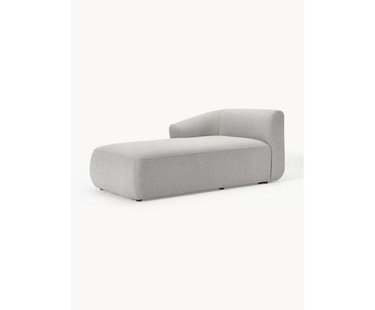 Chaise longue hoekmodule Sofia uit boucl&eacute;