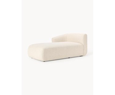 Chaise longue hoekmodule Sofia uit boucl&eacute;