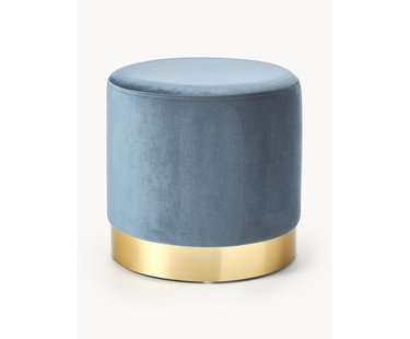 Fluwelen poef Orchid