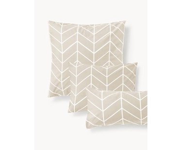 Katoenen kussensloop Mirja met patroon